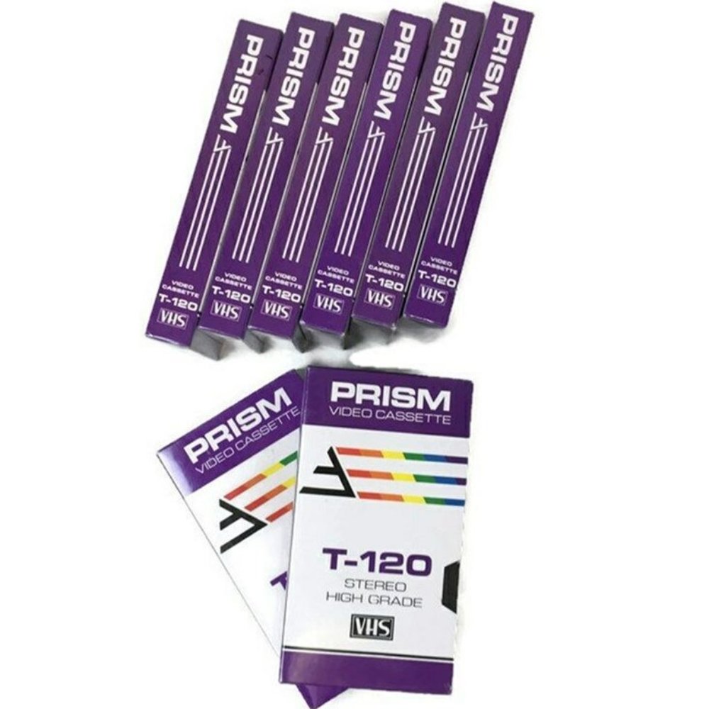 Lot of 8 Prism Video Cassette T120